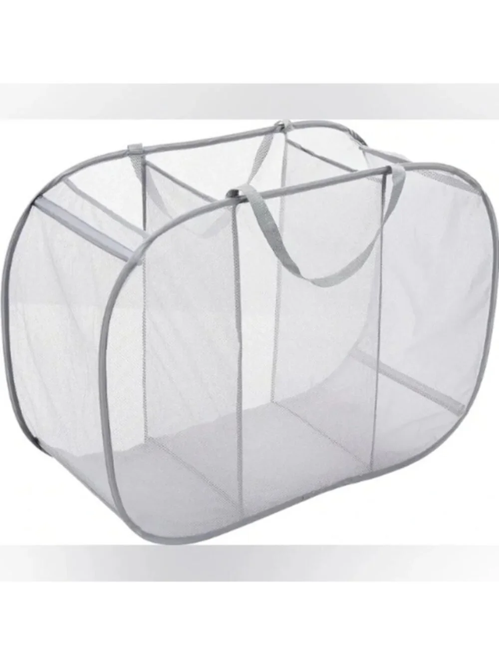 Whitmor Pop and Fold Laundry Sorter, Paloma Gray